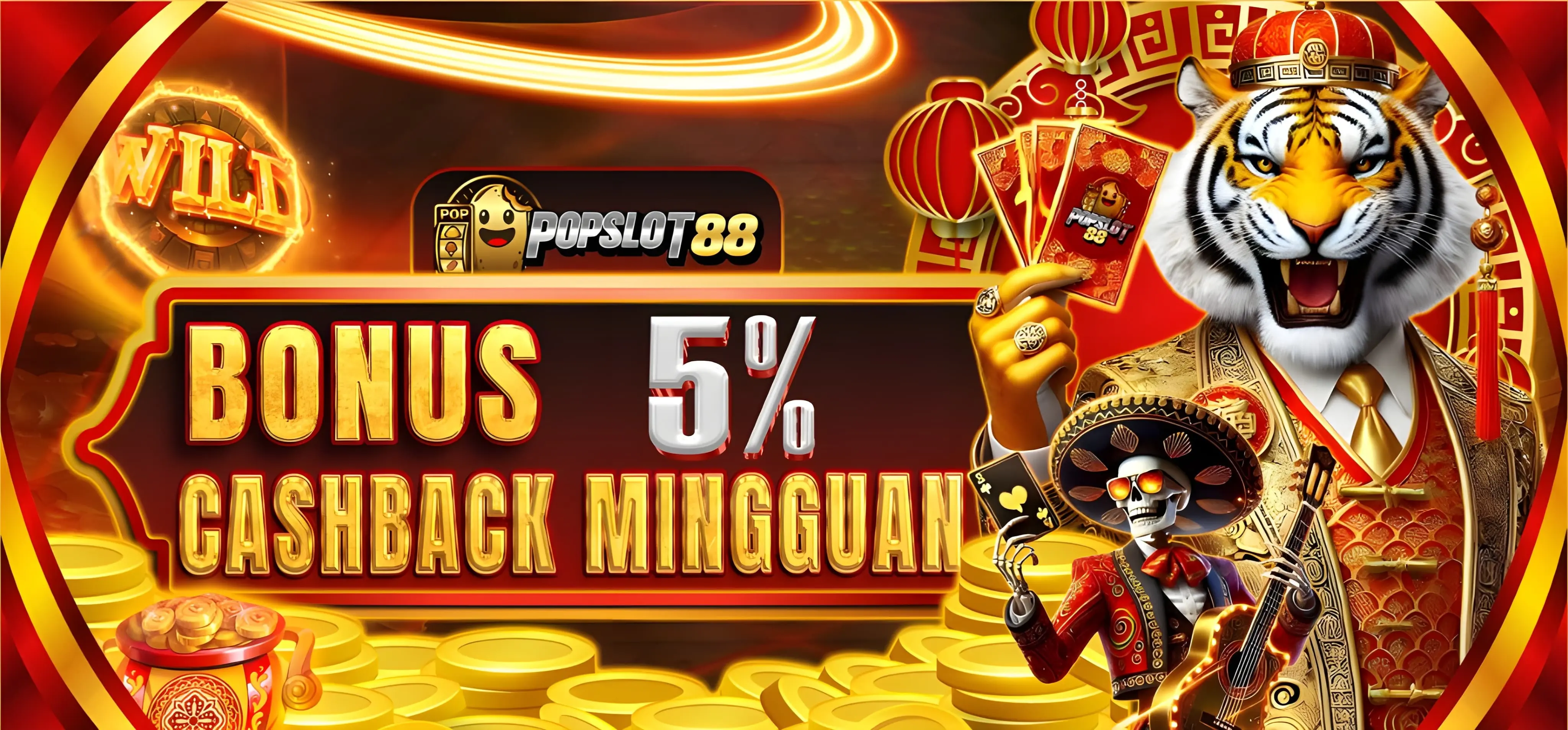 BONUS CASHBACK MINGGUAN 5%
